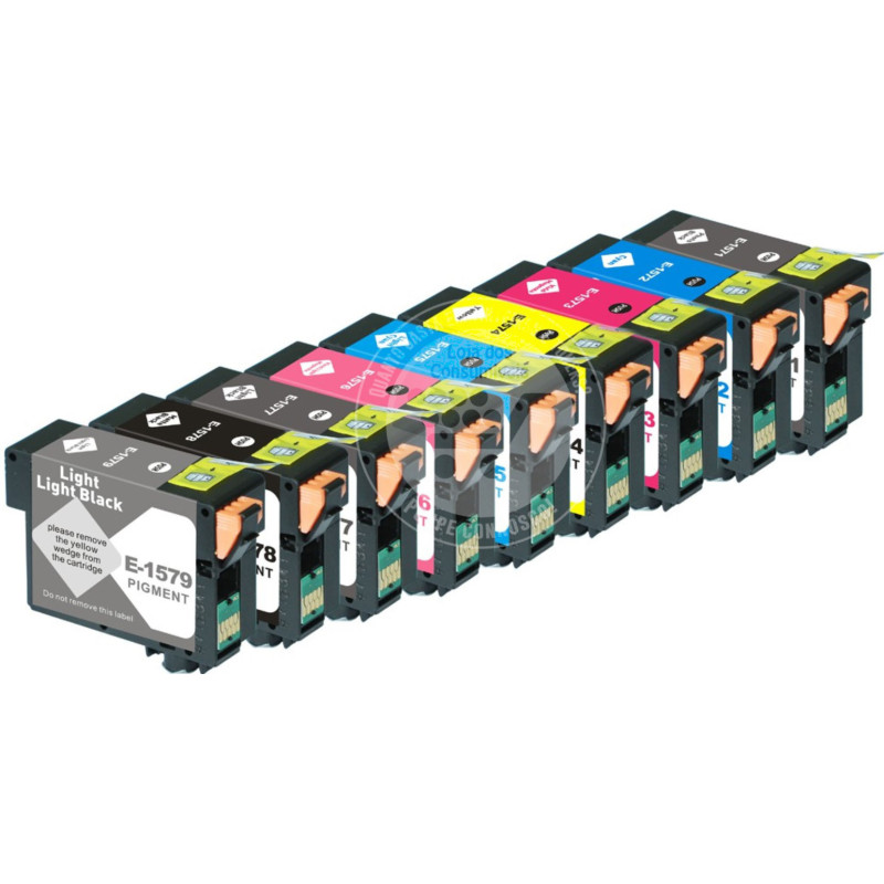 Conjunto 9 Tinteiros Epson Compativeis T157