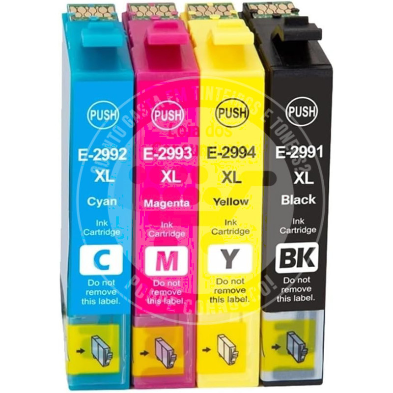 Conjunto 4 Tinteiros Epson Compatíveis T2991/2/3/4 (T2996) - 29XL