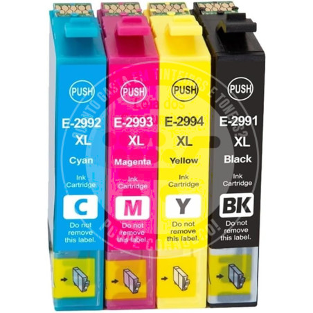 Conjunto 4 Tinteiros Epson Compatíveis T2991/2/3/4 (T2996) - 29XL