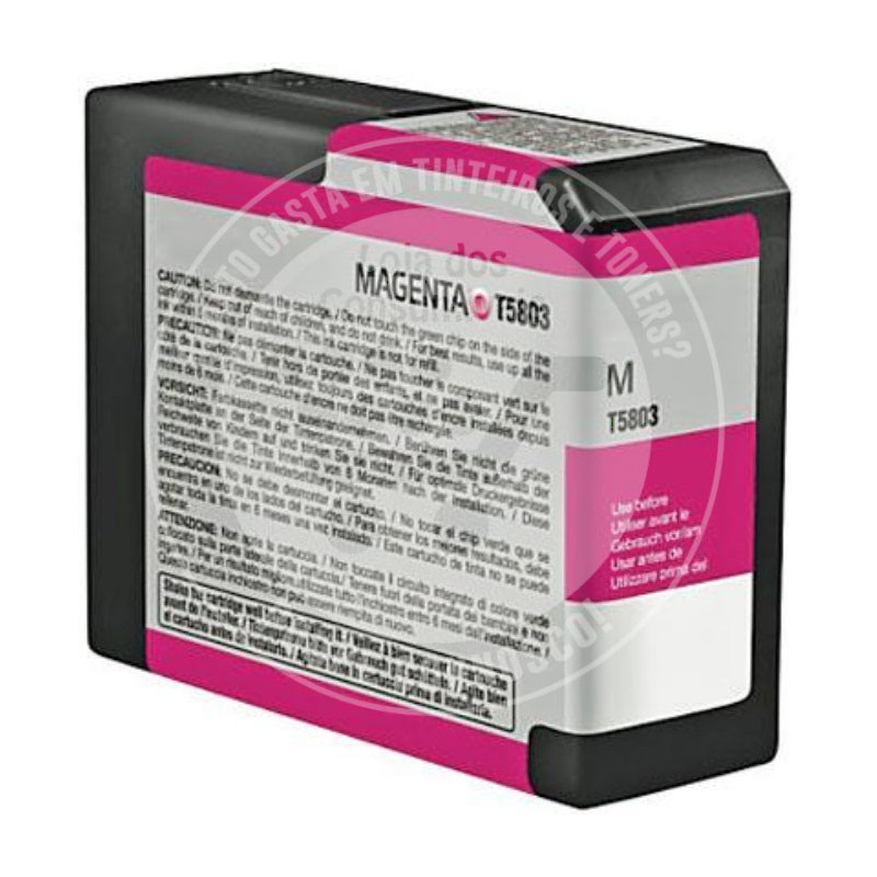 Tinteiro Epson Compatível T5803 Magenta
