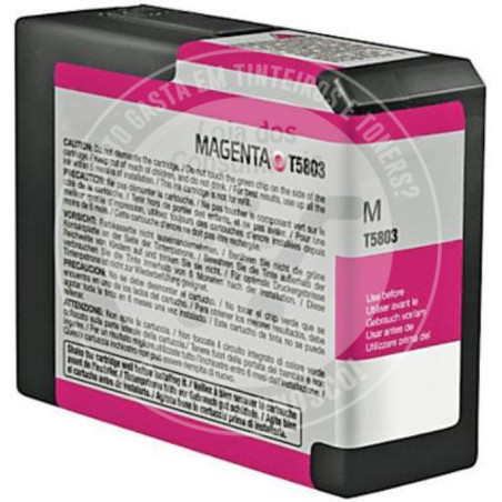 Tinteiro Epson Compatível T5803 Magenta
