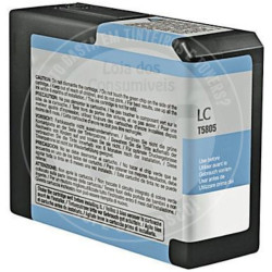 Tinteiro Epson Compatível T5805 Azul Claro