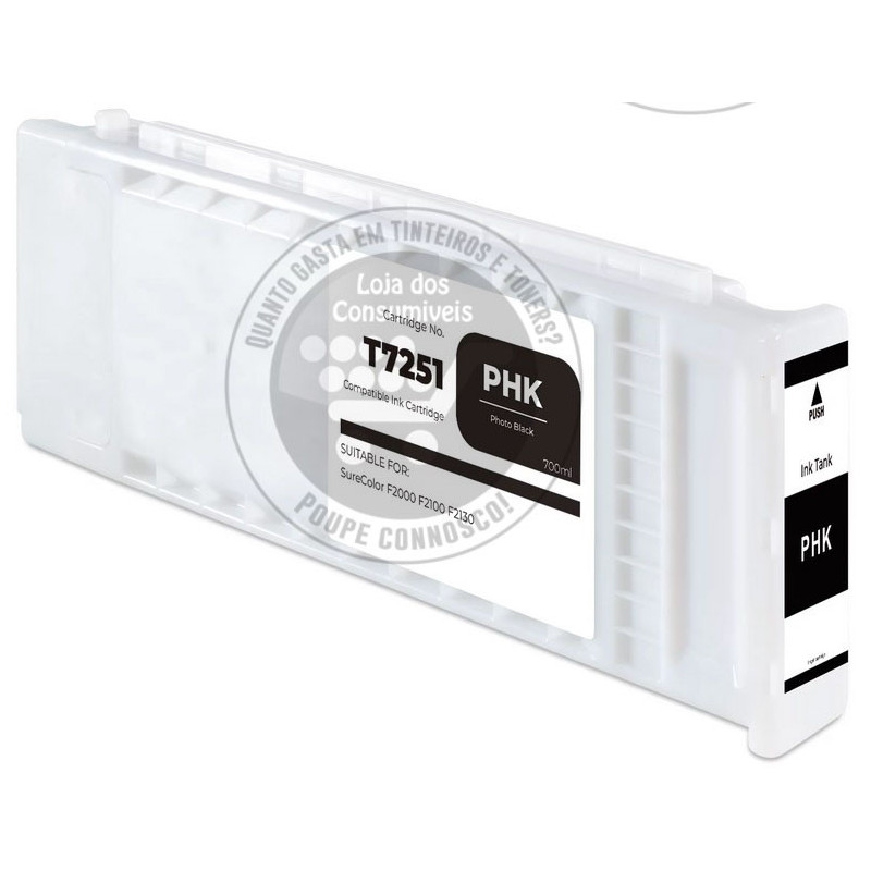 Tinteiro Epson Compatível T7251 Preto