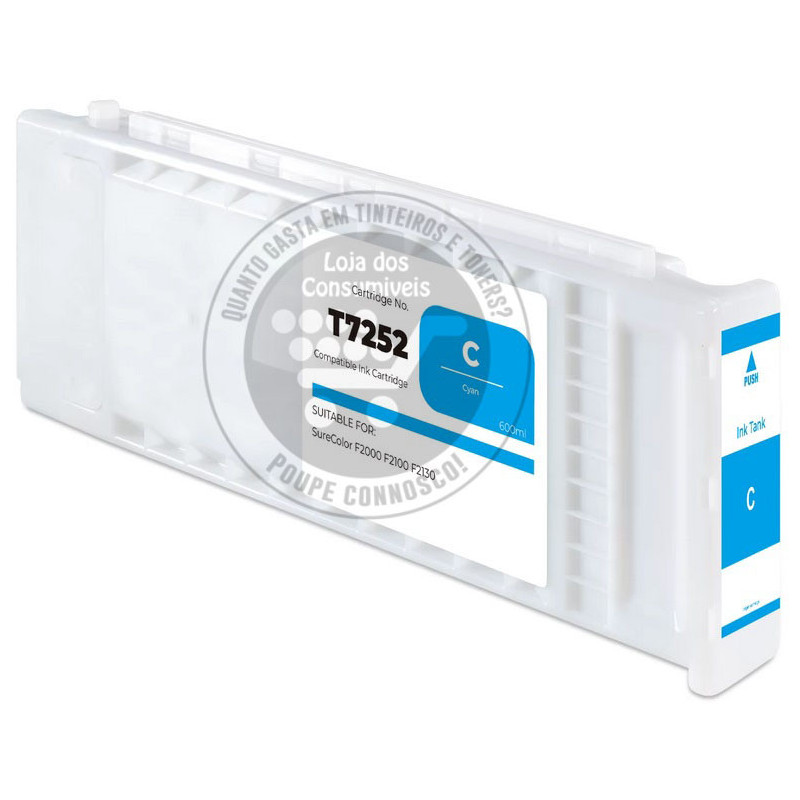 Tinteiro Epson Compatível T7252 Azul