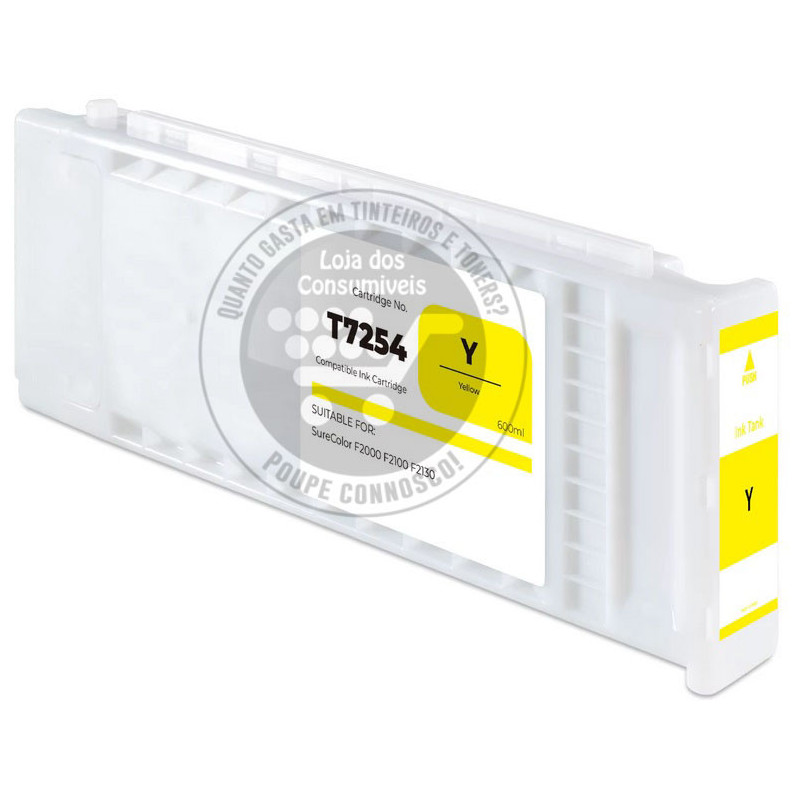 Tinteiro Epson Compatível T7254 Amarelo