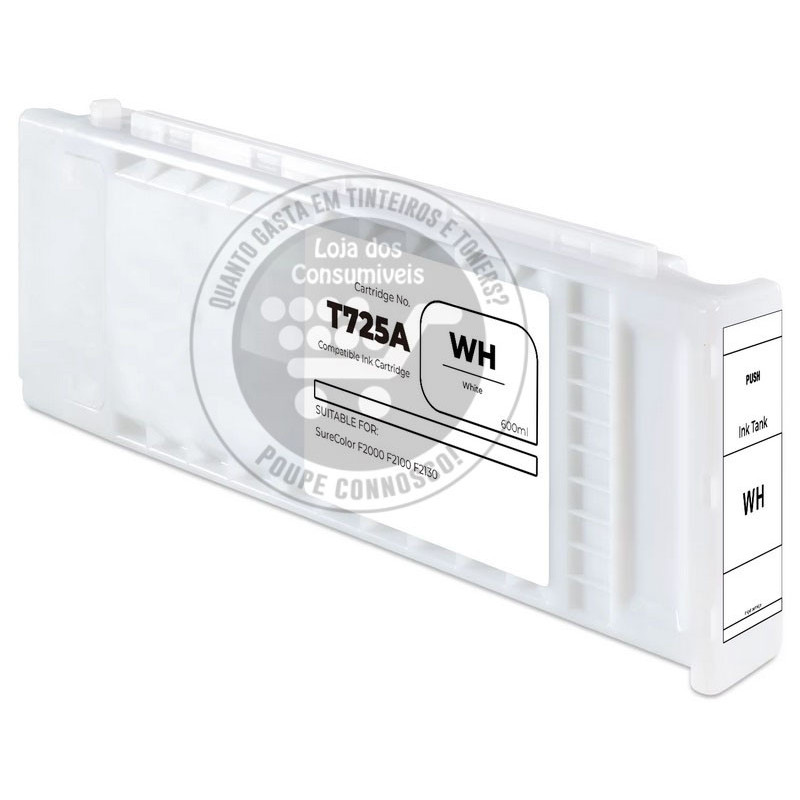 Tinteiro Epson Compatível T725A Branco