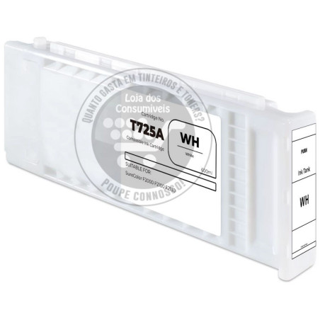 Tinteiro Epson Compatível T725A Branco
