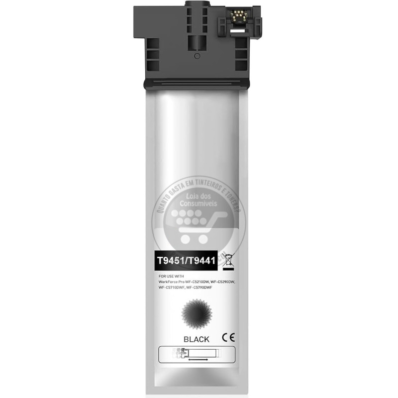 Tinta Pigmentada Epson Compatível T9451/T9441 Preto
