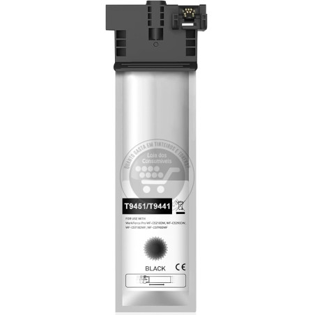 Tinta Pigmentada Epson Compatível T9451/T9441 Preto