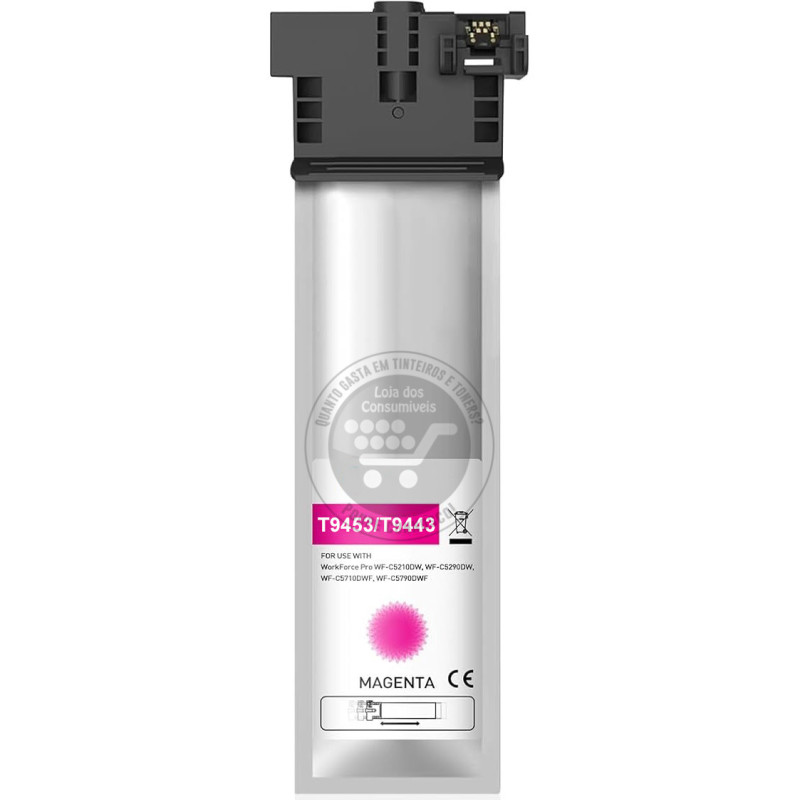 Tinta Pigmentada Epson Compatível T9453/T9443 Magenta