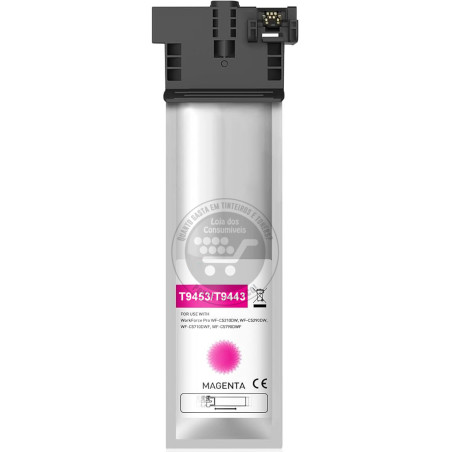 Tinta Pigmentada Epson Compatível T9453/T9443 Magenta