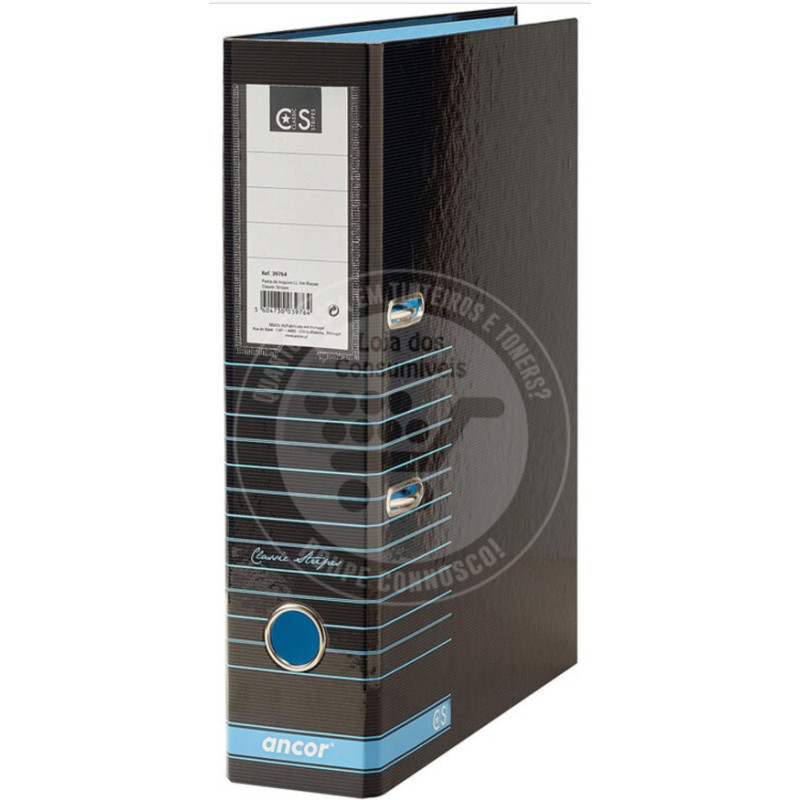Pasta Arquivo ANCOR A4 L80 Riscas Azul - Un