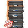 Conjunto 5 Toners Brother Compatíveis TN821XXL Pretos + Cores