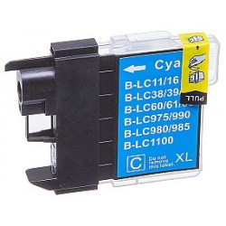 Tinteiro Brother Compatível LC980XL/LC1100XL/LC985XL Azul