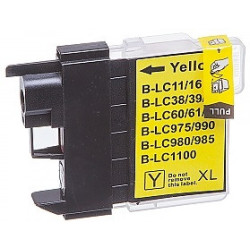 Tinteiro Brother Compatível LC980XL/LC1100XL/LC985XL Amarelo