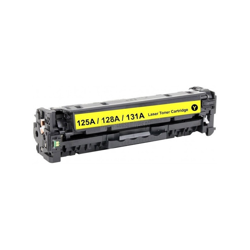 Toner HP Compatível Nº125A/128A/131A (CB542A/CE322A/CF212A) Amarelo