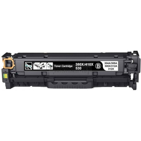 Toner HP Compatível Nº304A/305X/305A/312X/312A Universal (CC530A/CE410X/CE410A/CF380X/CF380A) Preto