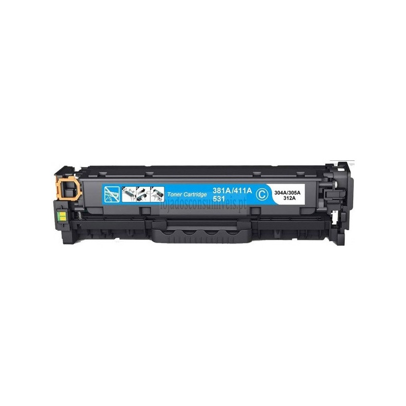 Toner HP Compatível Nº304A/305A/312A Universal (CC531A/CE411A/CF381A) Azul