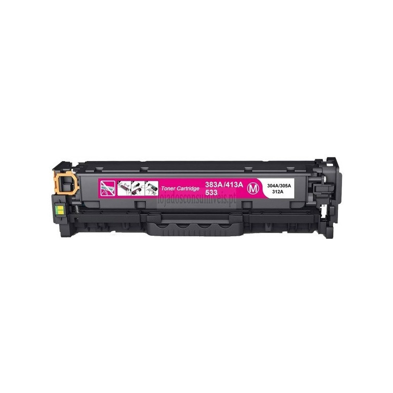 Toner HP Compatível Nº304A/305A/312A Universal (CC533A/CE413A/CF383A) Magenta