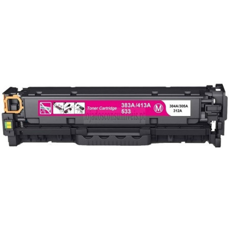 Toner HP Compatível Nº304A/305A/312A Universal (CC533A/CE413A/CF383A) Magenta