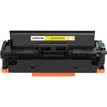 Toner HP Compatível Nº410X/410A (CF412X/CF412A) Amarelo