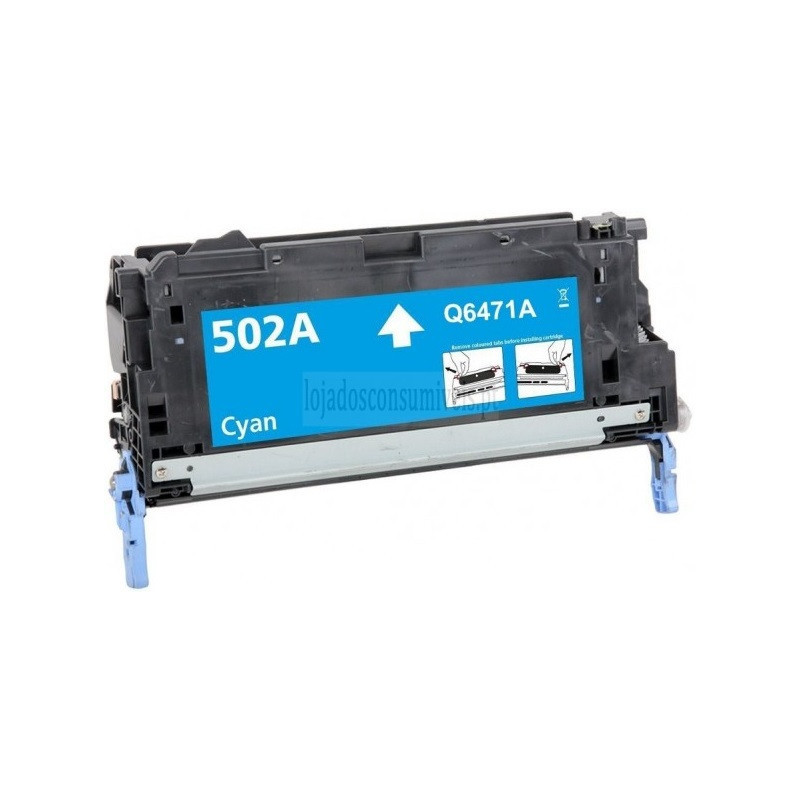 Toner HP Compatível Nº502A (Q6471A) Azul