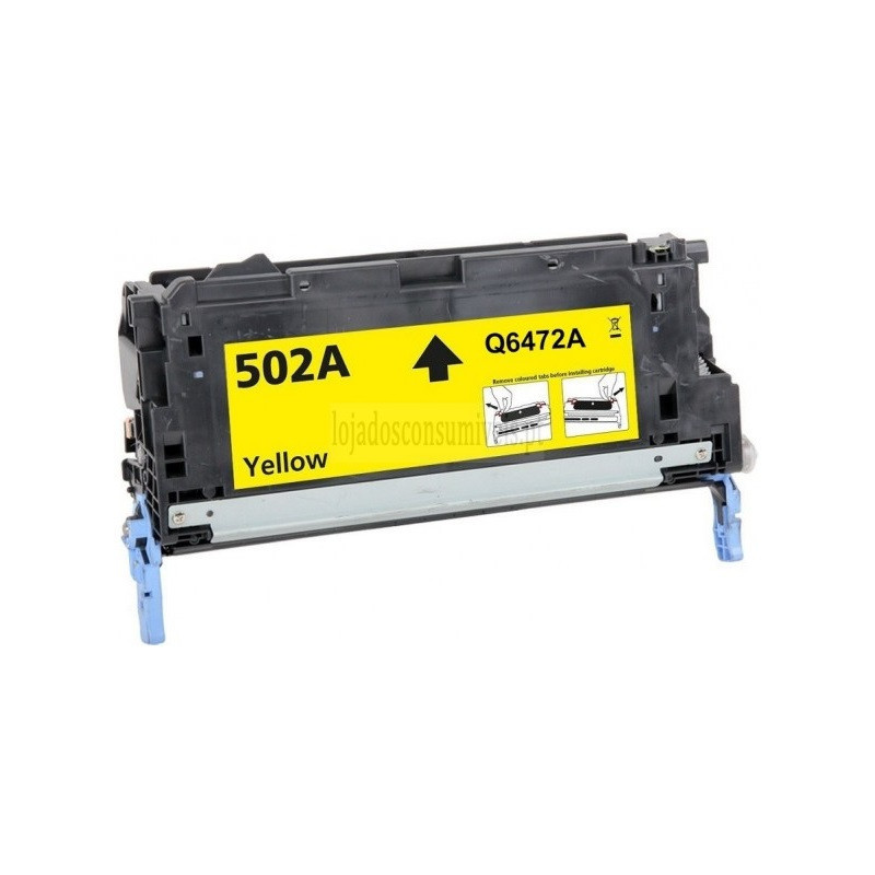 Toner HP Compatível Nº502A (Q6472A) Amarelo
