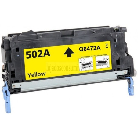 Toner HP Compatível Nº502A (Q6472A) Amarelo