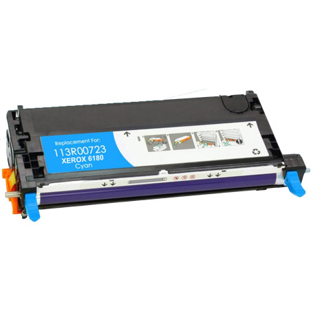Toner Xerox Compatível Phaser 6180 Azul